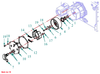 Spring brake shoe Captain 200DI, 250DI, 260, 273, 280, 280DX, (old version)