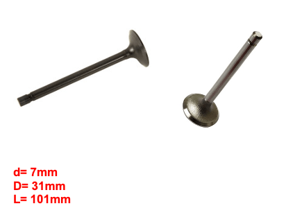 Intake Valve Kubota V3300 IDI, V3600 IDI,