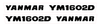 Set autocolante capotă Yanmar YM1602